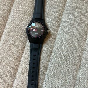 Casio Black Watch with Pink Accents